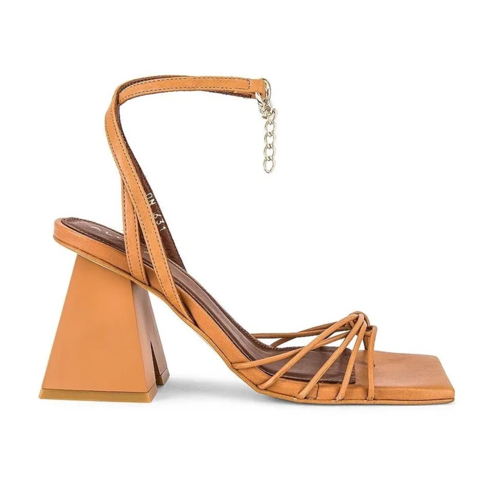 Alohas cactus heel heels sandal camel brown revolve 9